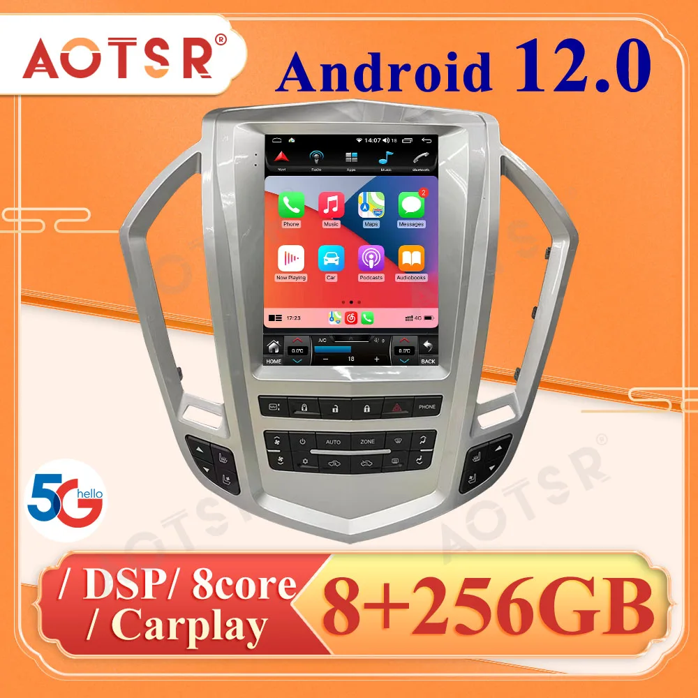 Android 12 6 + 128G Für Cadillac SRX 2009 2010 2011 2012 Auto Radio DVD Autoradio Multimedia-Player Touch screen GPS-Navigation