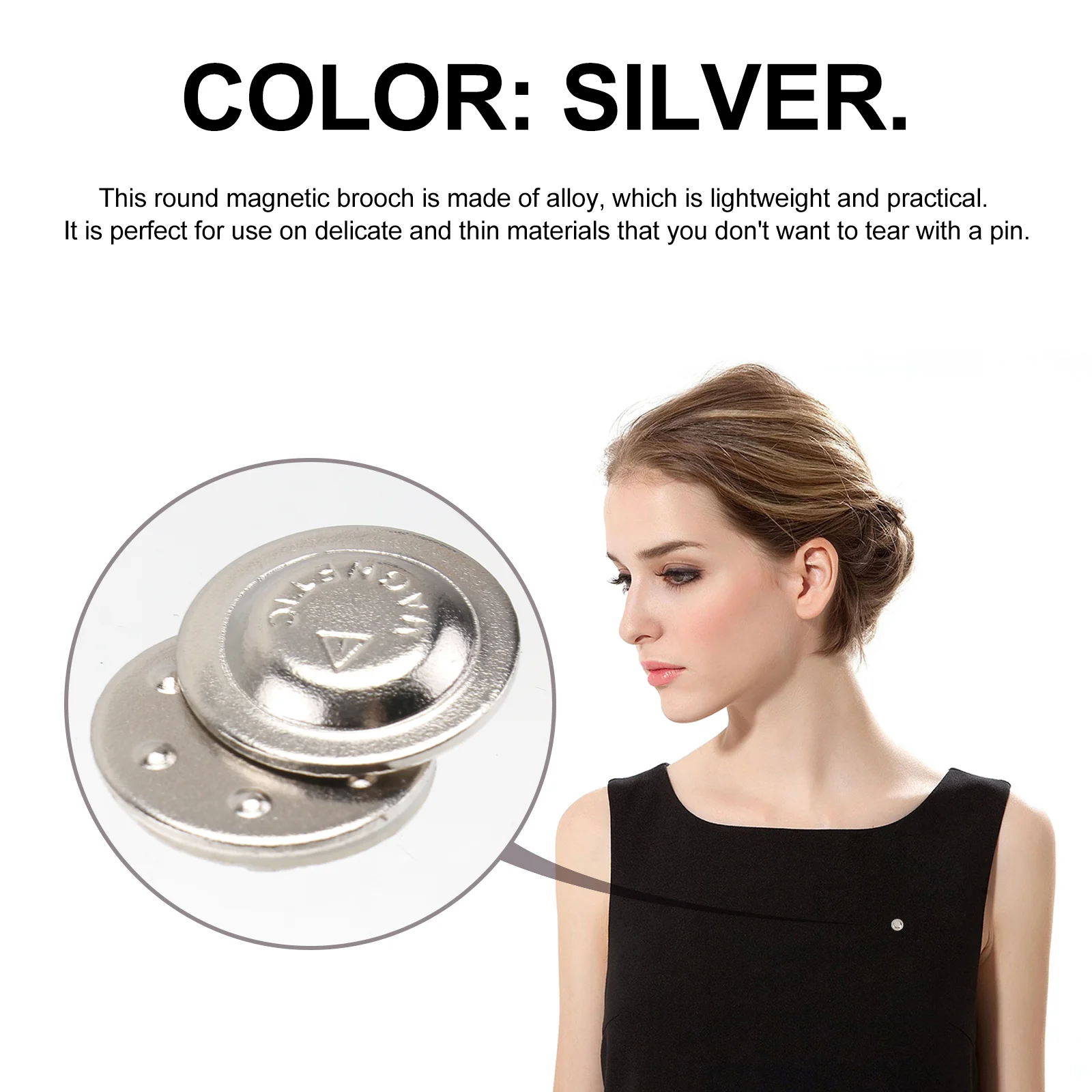 24 шт. магнитный значок с именем застежка для шарфа пряжка зажимы кошелька