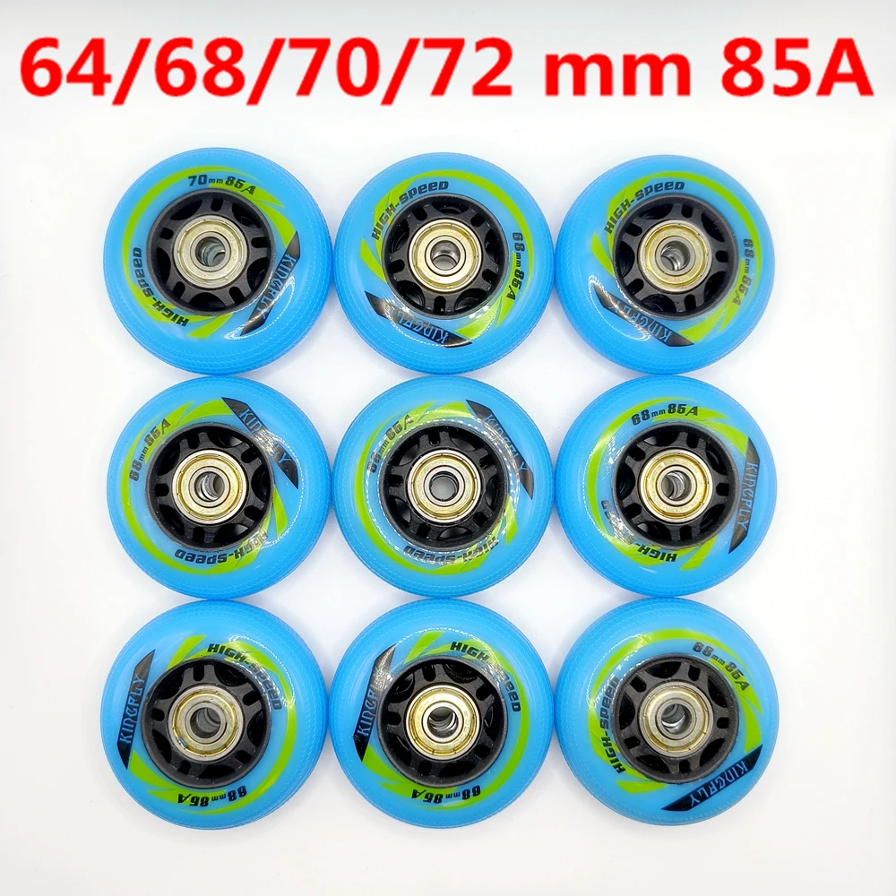 

Free shipping children skate wheel 64mm 68mm 70mm 72mm 85A 8pieces wheels/lot