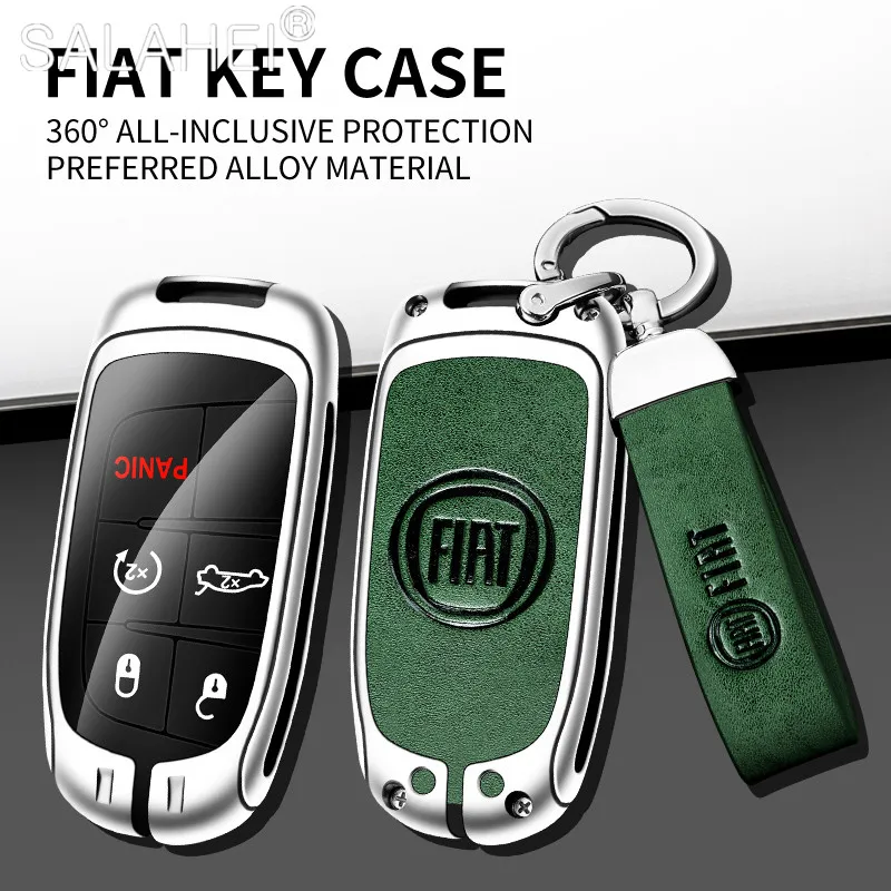 

Car Smart Remote Key Fob Case Cover Protector Shell Bag For Fiat Freemont 2018 500X 500 500L Ottimo Viaggio Keychain Accessories
