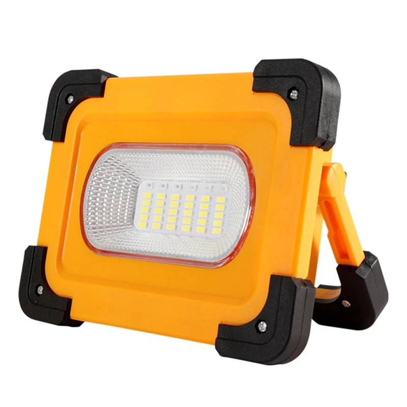 

Rechargeable LED Floodlight 4 Modes Portable Solar Worklamp with USB Waterproof Emergency Job Site Spotlight for Camping