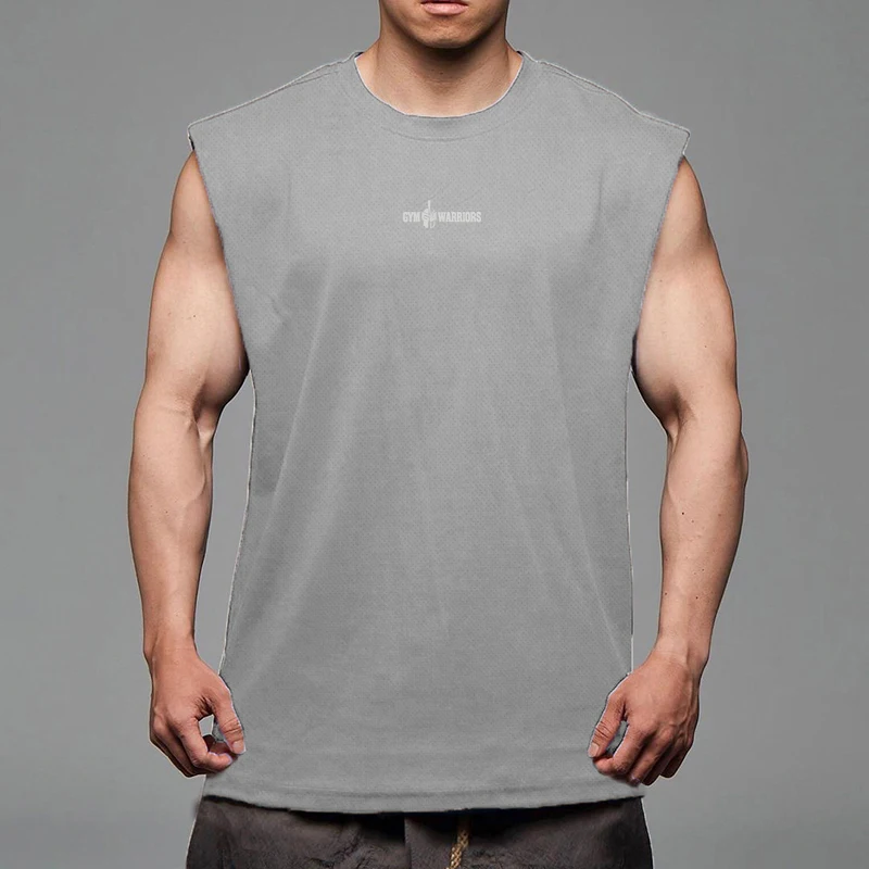 Майка мужская сетчатая для тренировок быстросохнущая майка бодибилдинга и