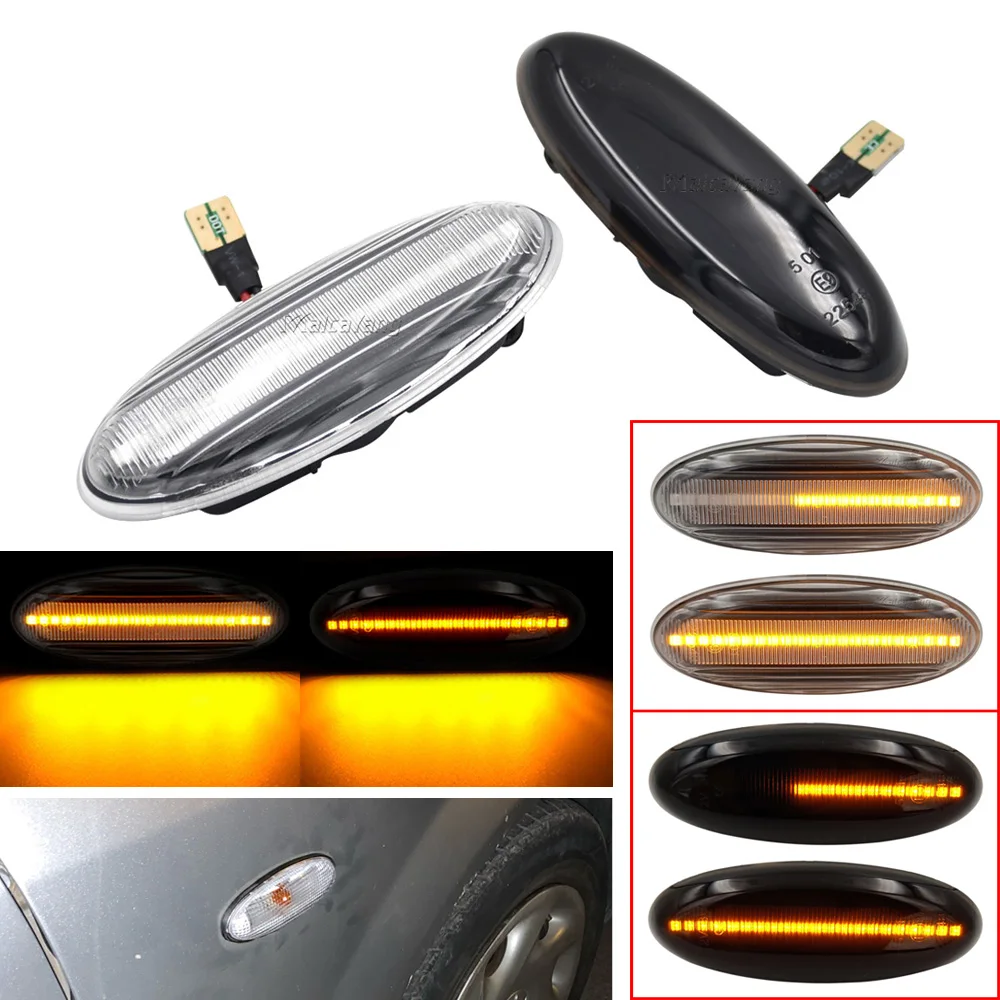 

1 Pair Dynamic Blinker Turn Signal Lamp LED Side Marker Light For MAZDA 323 Familia Protege Tribute MX-6 Astina Lantis