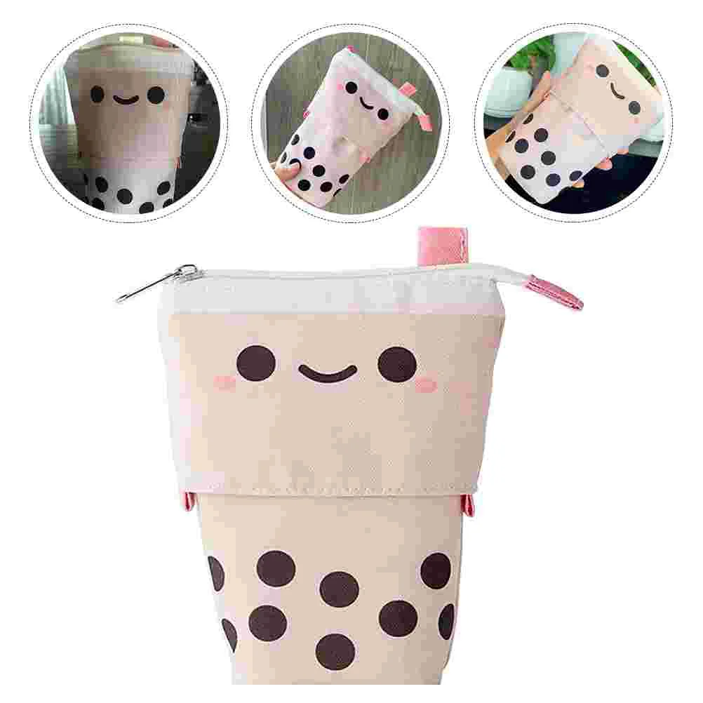 

1pc Canvas Creative Lovely Stationery Bag Bag Pen Pouch for School Office