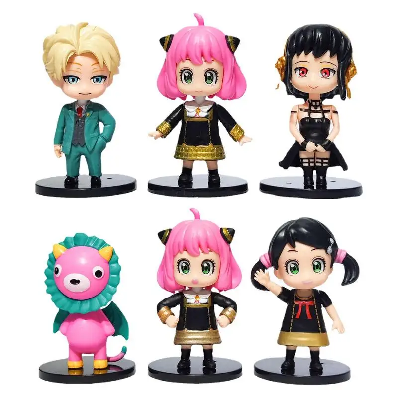 

6 шт./комплект, фигурки героев мультфильмов, из ПВХ