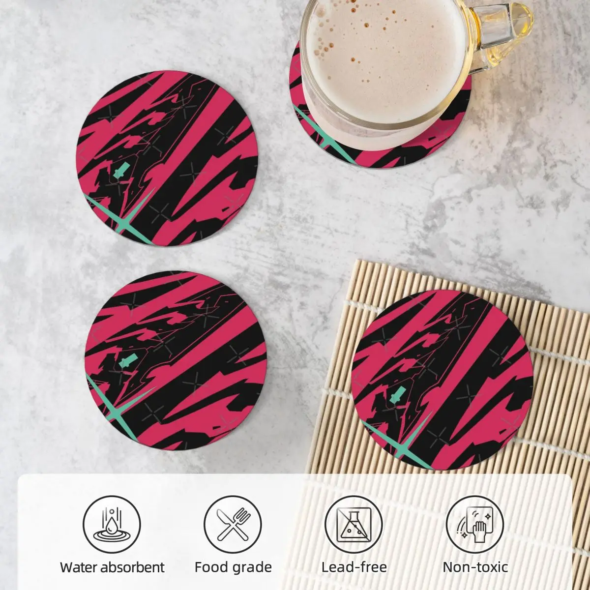 Керамические подставки Aegis (Pyra) для кухонного бара (4 шт. в упаковке)