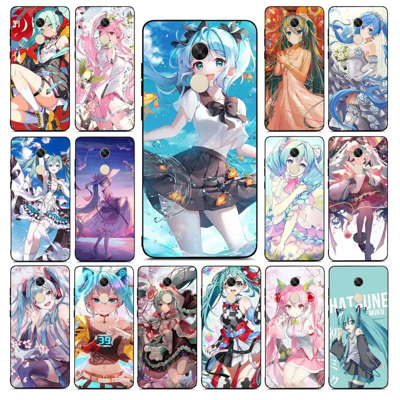 

BANDAI Hatsune Miku Phone Case for Redmi Note 8 7 9 4 6 pro max T X 5A 3 10 lite pro