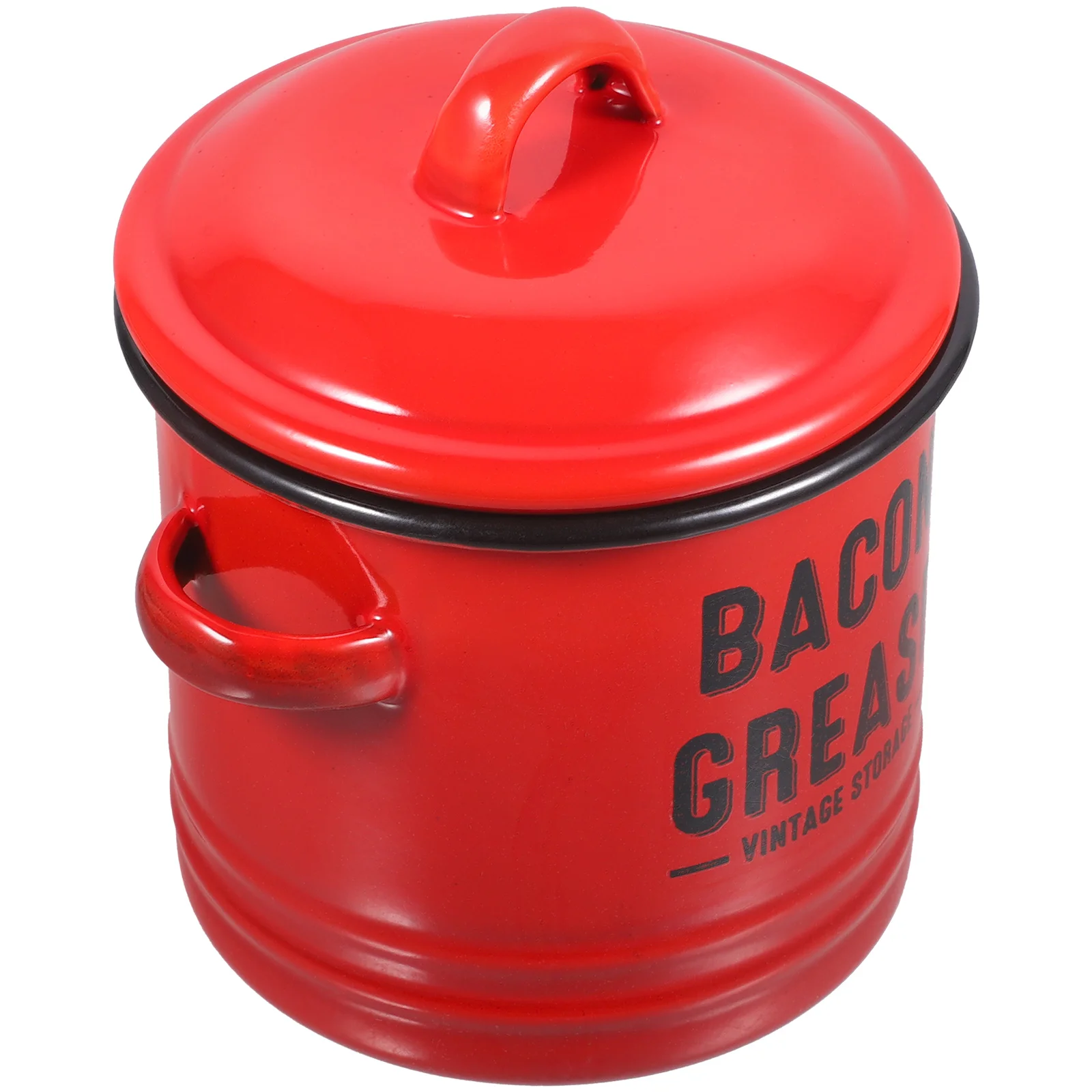 

Lard Can Pasta Pot Small Pots Cooking Enamel Pan Bacon Grease Container Nonstick