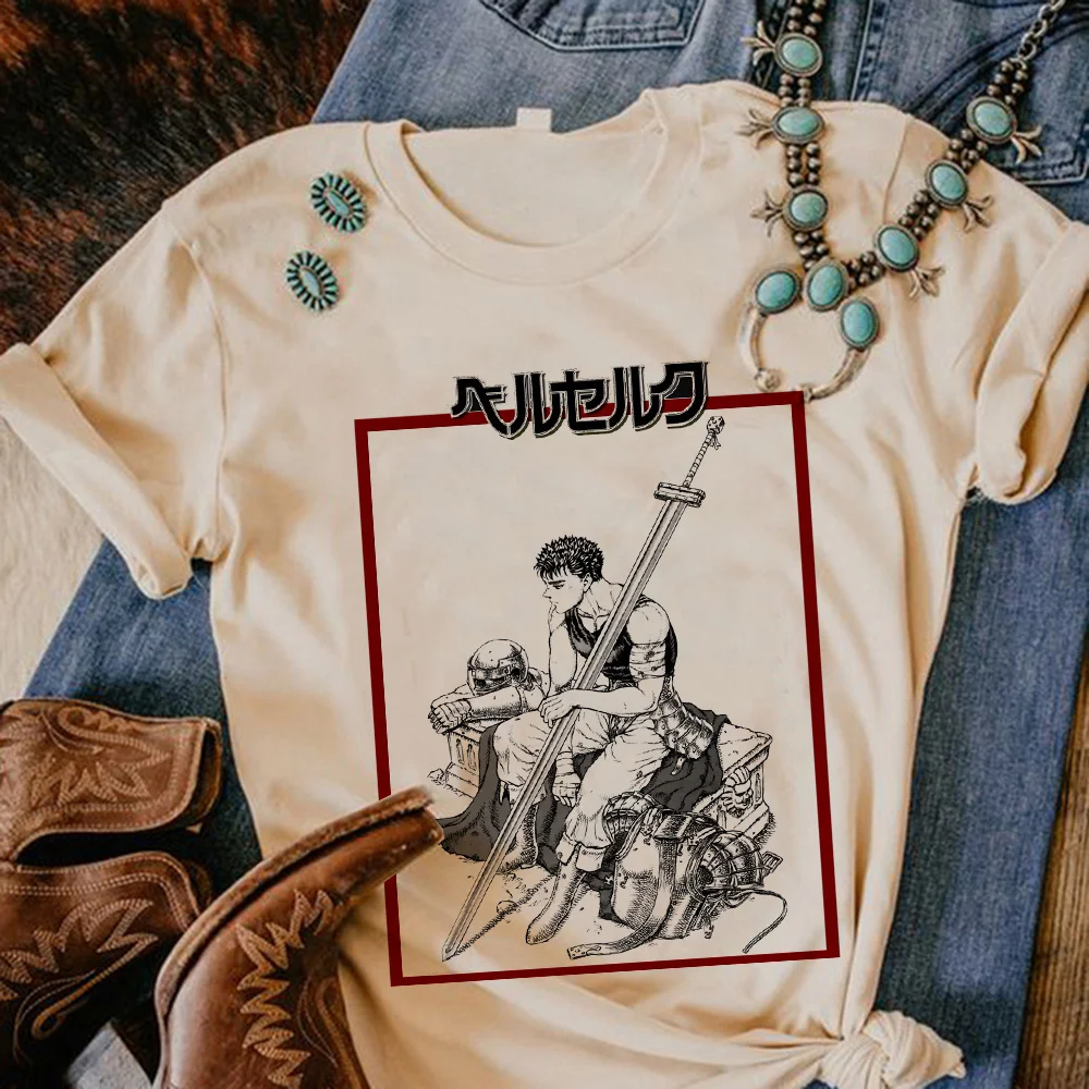 

Топ Berserk, женская футболка в японском стиле, женская одежда с графическим рисунком