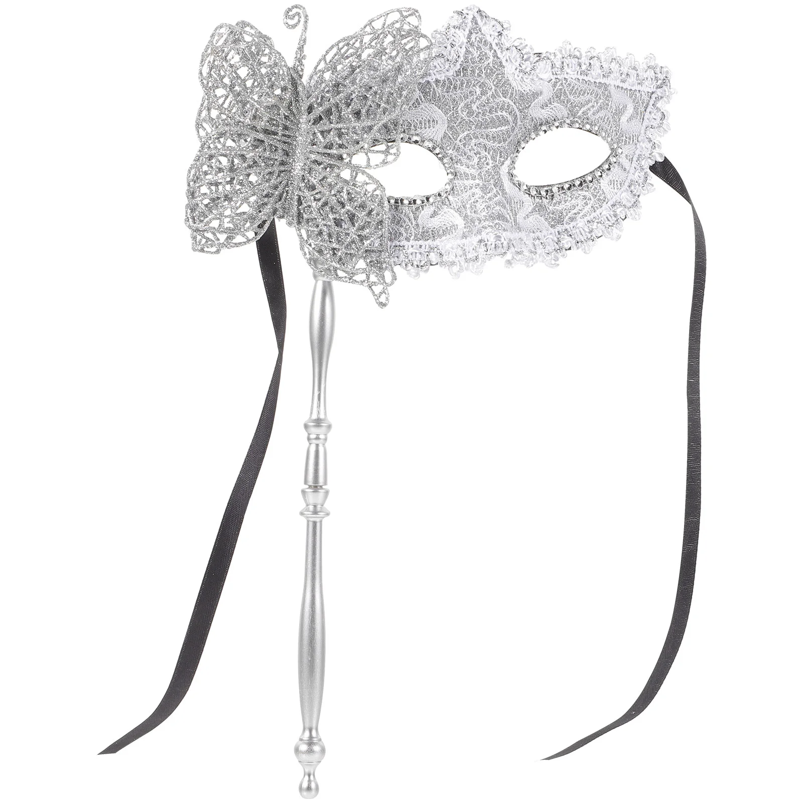 

Masquerade Mask With Stick Fancy Dress Mask Dancing Party Mask Prom Mask for Women