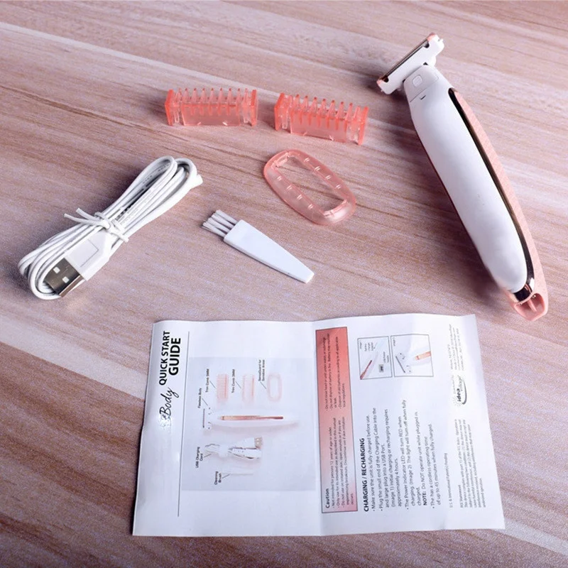 Usb Electric Hair Remover Mini Hair Remover Shaving Armpit Hair Removal Bikini Razor Blade Dermaplaning