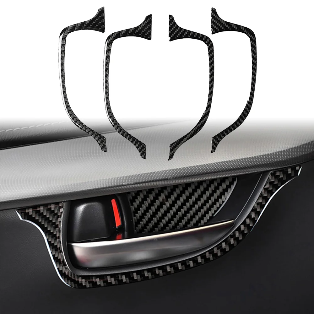 

Настоящее углеродное волокно для Lexus NX 200 200T 300H 2014-2021, декоративные наклейки на панель ручки автомобиля, аксессуары для модификации автомоби...
