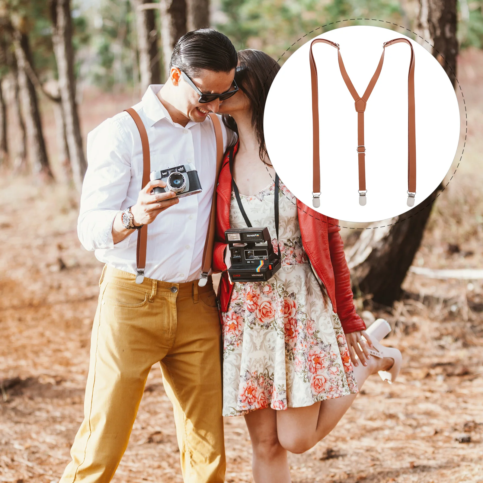 

1 комплект эластичных универсальных регулируемых ремней для джинсов