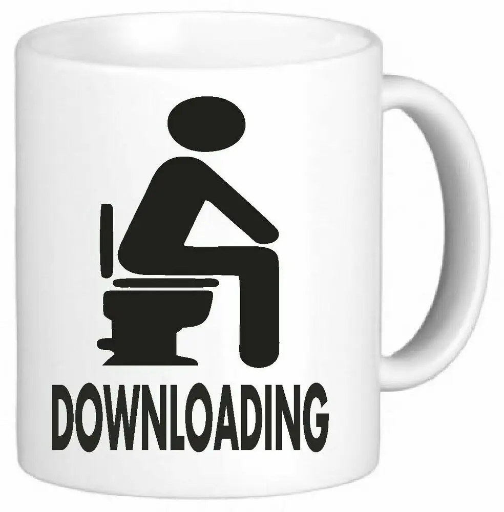 

Downloading Mug - Funny Office Rude Gift Novelty Coffee Mug Download Toilet Gift