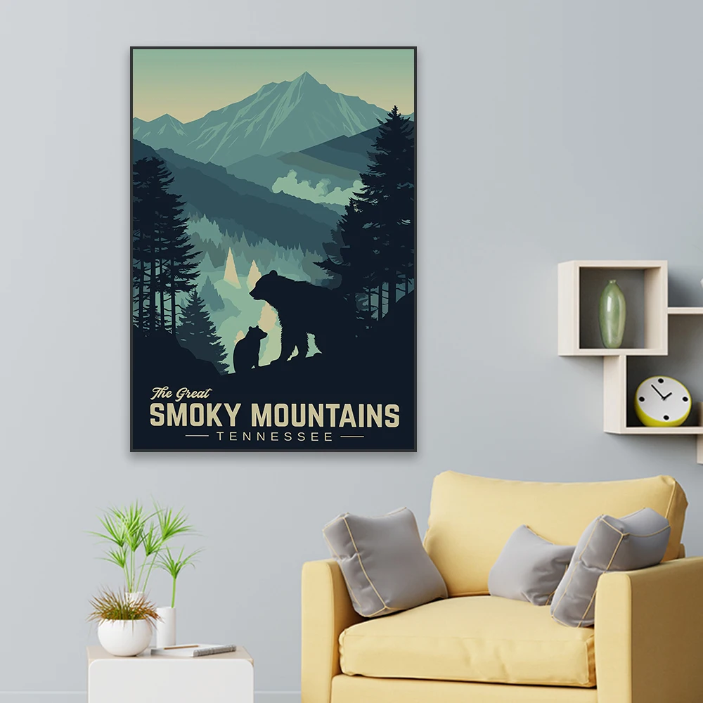 MINISO Винтажный туристический постер