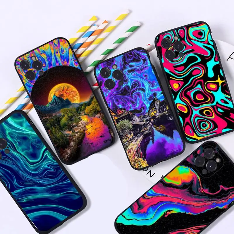 

Spiritual Trippy Psychodelic Phone Case For iPhone 6 7 8 Plus 11 12 13 14 Pro SE 2020 MAX Mini X XS XR Back Funda Cover