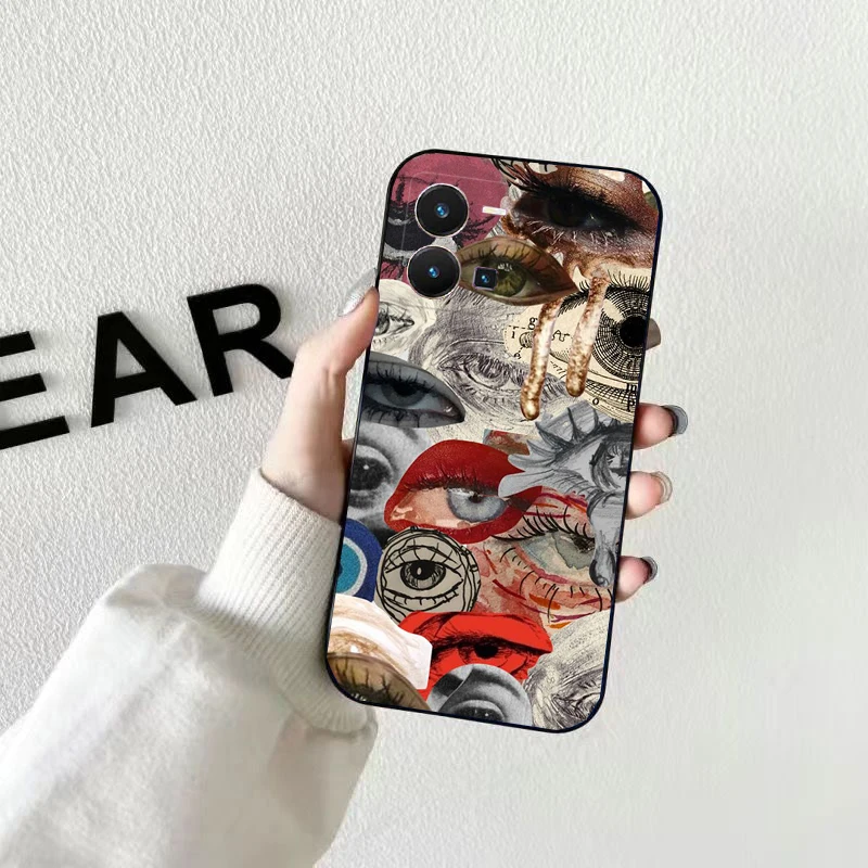 Страшные глаза для VIVO Y53S Y33S Y31 Y21 Y70 Y21S Y72 Y35 V27 V27E V23E V21 V23 Pro V21E V20 SE Shell