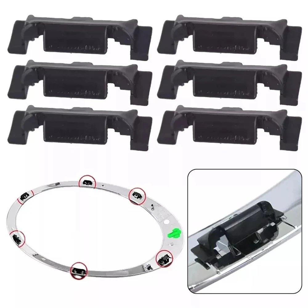 ​ 12 шт. зажимы для обшивки фар Mini Cooper R55 R58 51132752145 R55-R60 F56 Черная пластиковая основа