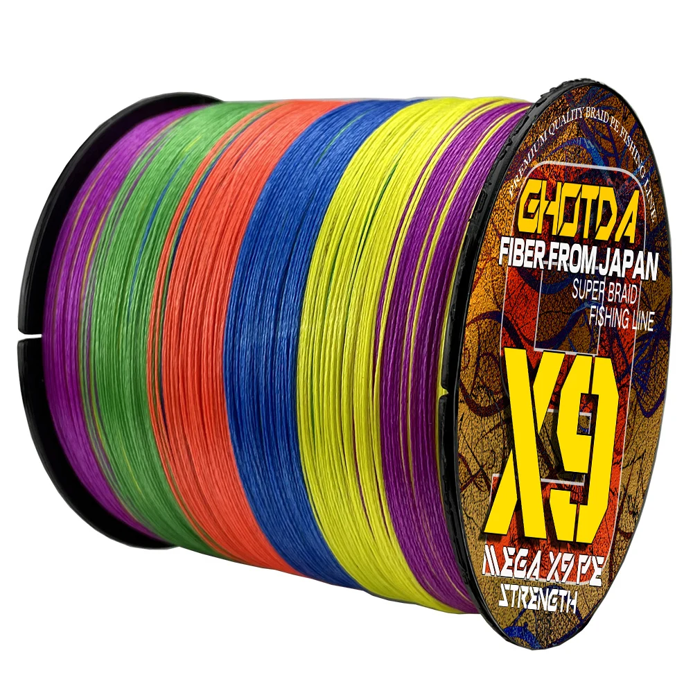 GHOTDA 300 м мультифиламентная плетеная леска X8/9 нитей для большой игры гладкая