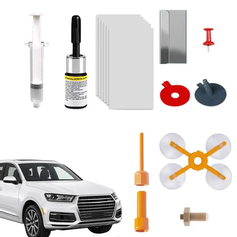 

Набор для ремонта ветрового стекла и трещин, наполнитель для стекла, инструмент для самостоятельной фиксации ветрового стекла для половинных лунных глаз и крестов