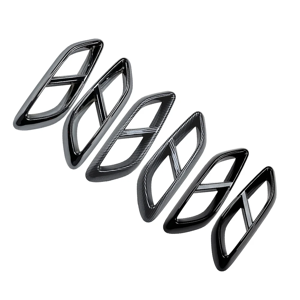 1 пара заднего бампера автомобиля выхлопная труба крышка накладка украшение для