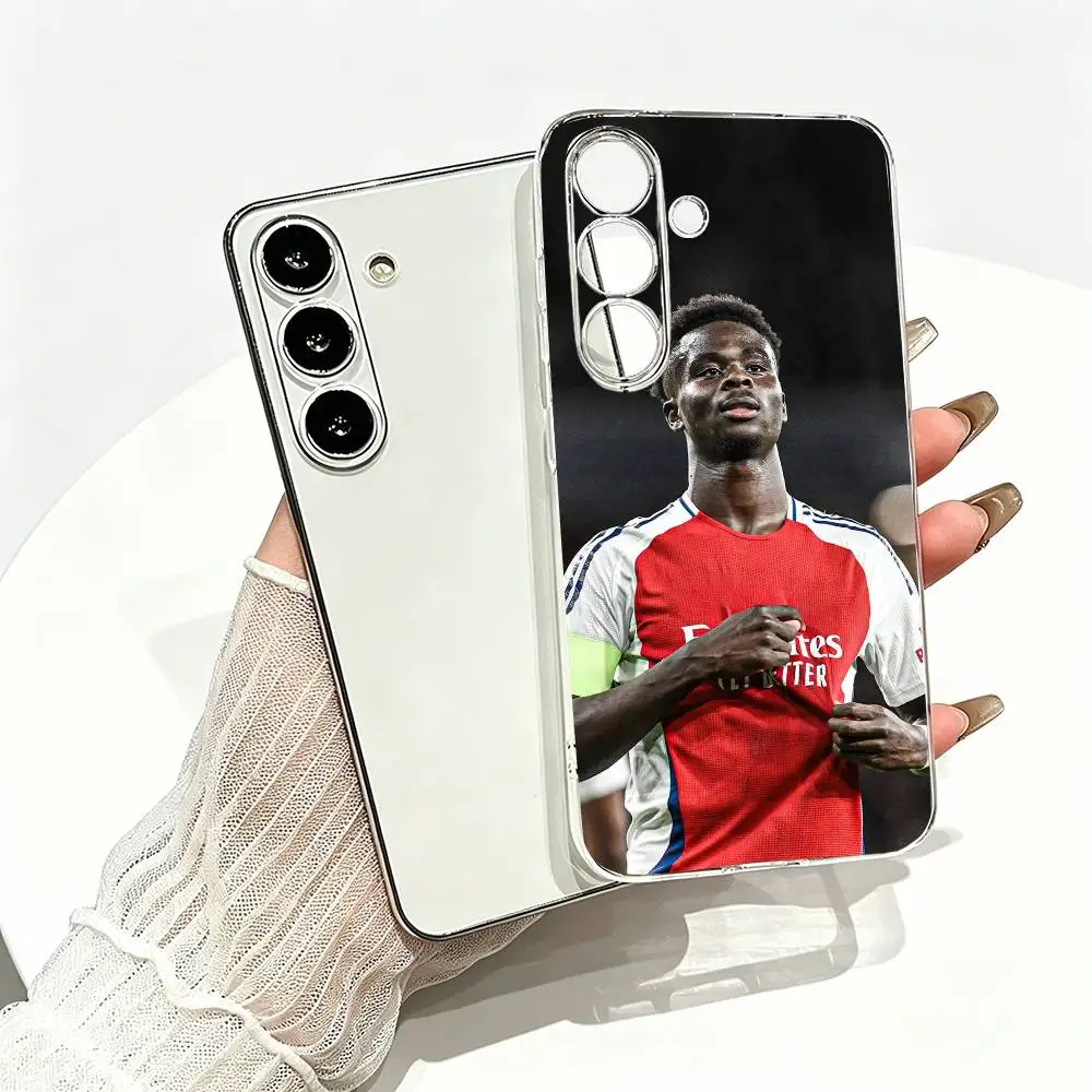 Фото Чехол для телефона Football B-Bukayo Saka 7, прозрачный силиконовый мягкий чехол для Samsung A10,12,20,21S,30,31,40,50,51,52,70,71 №5