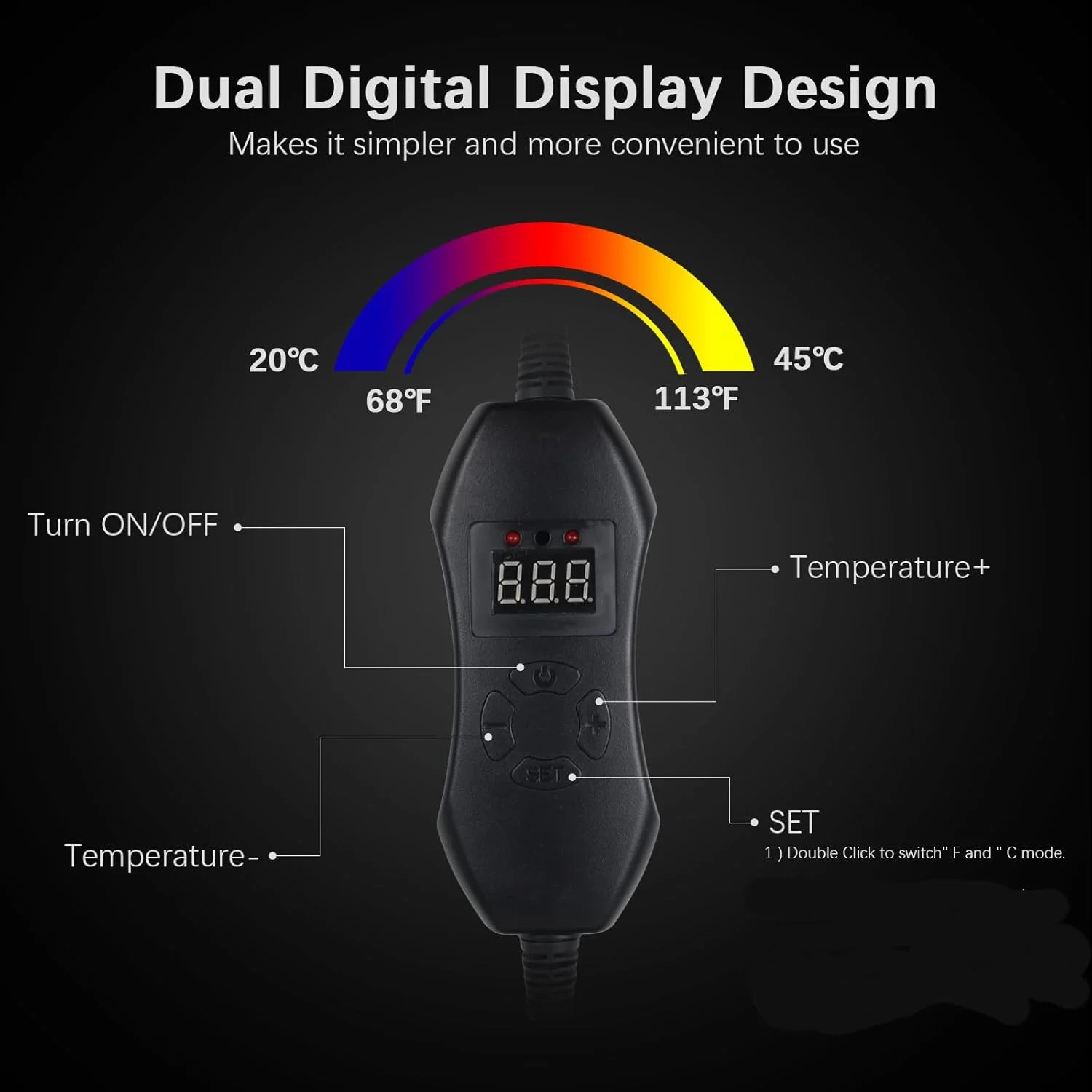 Цифровой Термостат С Подогревом Коврик Для Рассады Домашнее Проращивание
