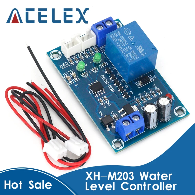 

XH-M203 Full Automatic Water Level Controller Pump Switch Module AC/DC 12V Relay