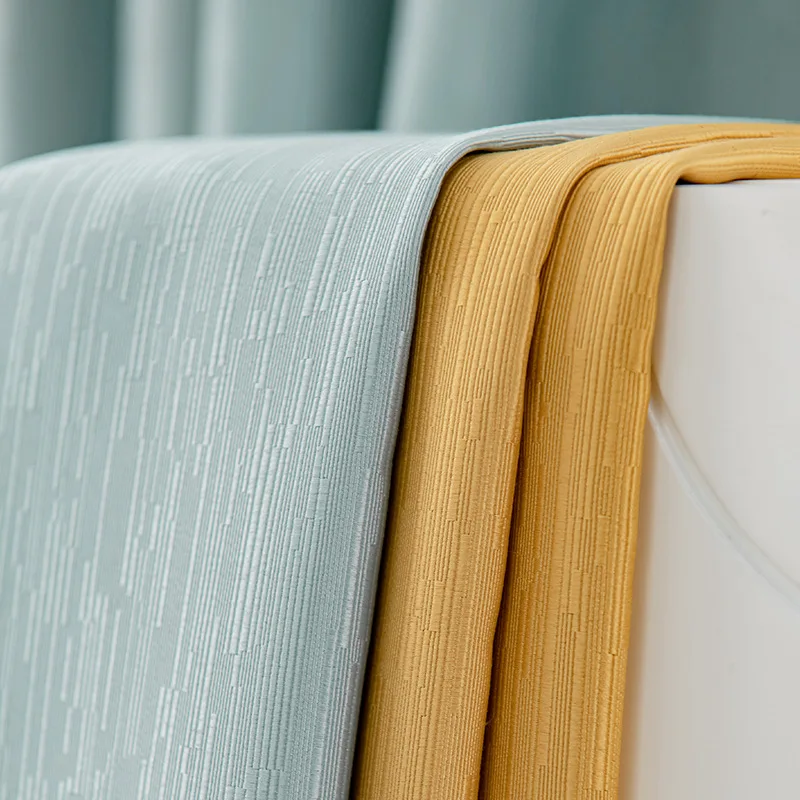 

Nordic minimalist Curtains for Living dining room bedroommodern atmospheric shading 2022 high-precision color matching curtains