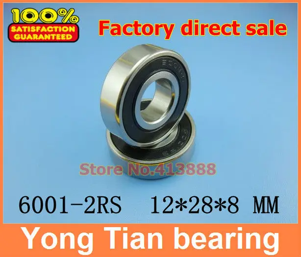 

500pcs free shipping SUS440C environmental corrosion resistant stainless steel bearings (Rubber seal cover) S6001-2RS 12*28*8 mm