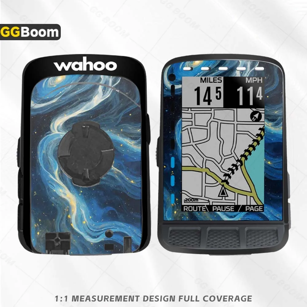 Фото Для WAHOO ELEMNT ROAM V2 наклейка GPS велосипедный компьютер защитная пленка в виде ракушки креативная индивидуальная наклейка с граффити водостойкая №5