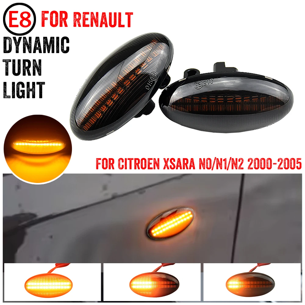 

Динамический указатель поворота крыла для Peugeot Citroen C1 C2 C3 C5 C6 107 206 307 207 407 607 1007 Berlingo Jumpy светодиодный боковой габаритный фонарь