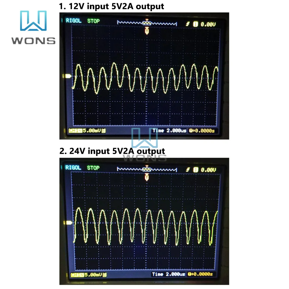 Mini DC-DC Buck Module 12V/24V/36V to 5V 2A синхронное исправление высокая эффективность низкий ток