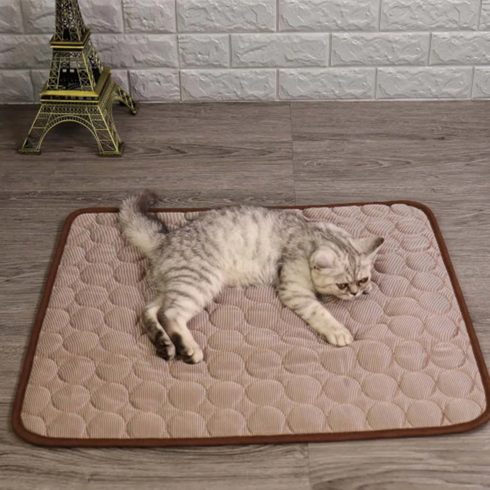 

Cooling Pet Pad Mat Blanket Sofa Breathable Bed Summer for Dog Cat Guinea Pig Rabbit Animal Washable Cage Liners Pet Item