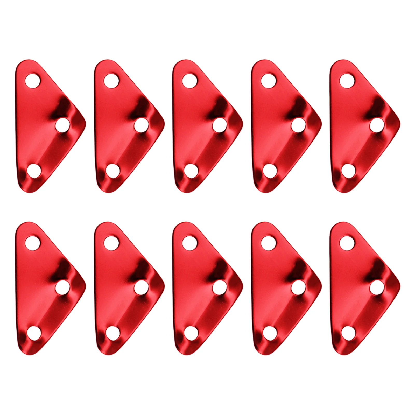 

10 Pcs Triangle Tent Cord Adjuster Aluminum Alloy Tent Guyline Tensioners Tent Camping Accessories Camping Tent Buckles For