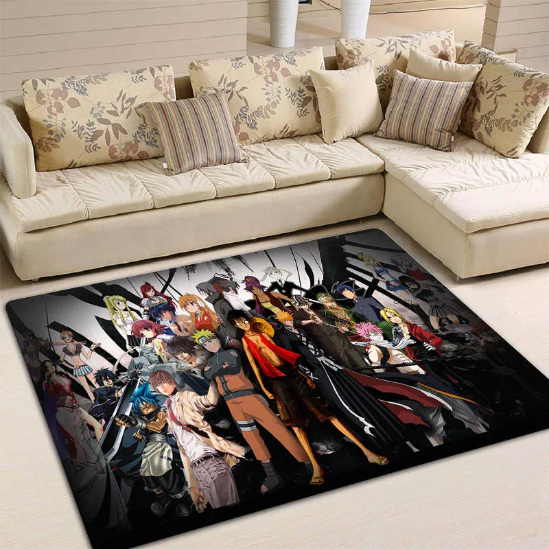 Японский аниме мультяшный персонаж коллекция ковер спальня гостиная