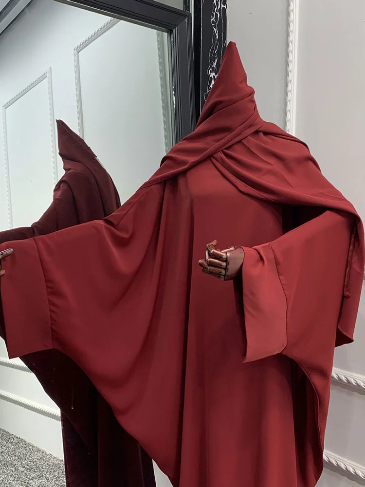 Muslim Abaya Ramadan Prayer Fashion Dress Women Nida Batwing Sleeve Hijab African Dresses Islam Dubai Modest Turkey Abayas