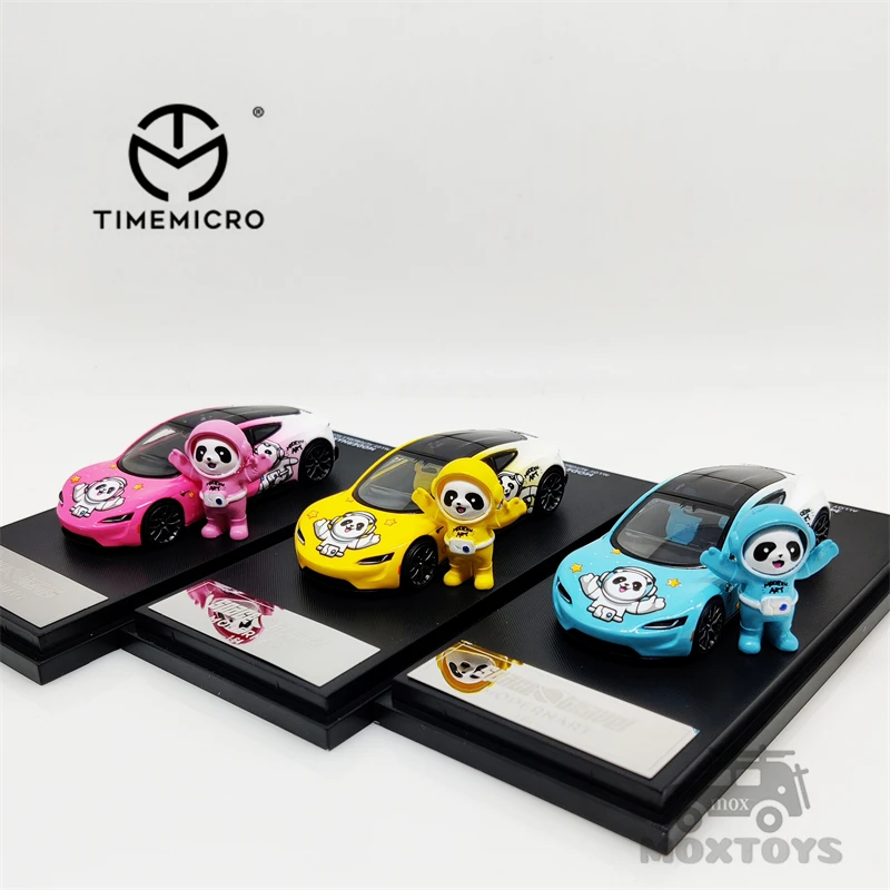 

TimeMicro 1:64 ModernArt Roadster Fat Dundun Space panda Diecast Model Car