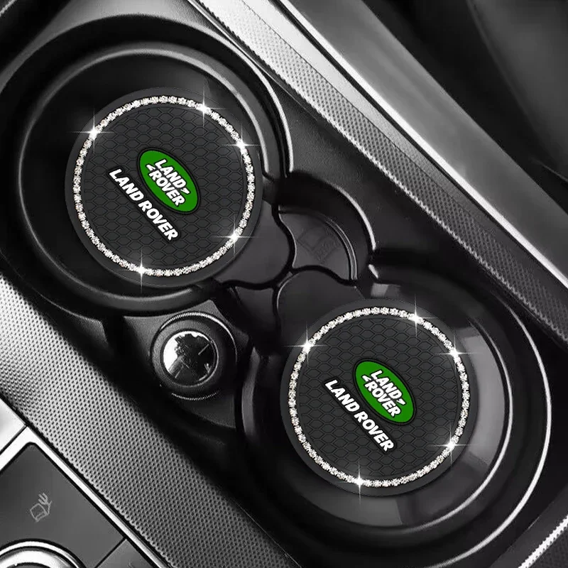 Автомобильный противоскользящий коврик для бутылки с чашкой воды со стразами Land