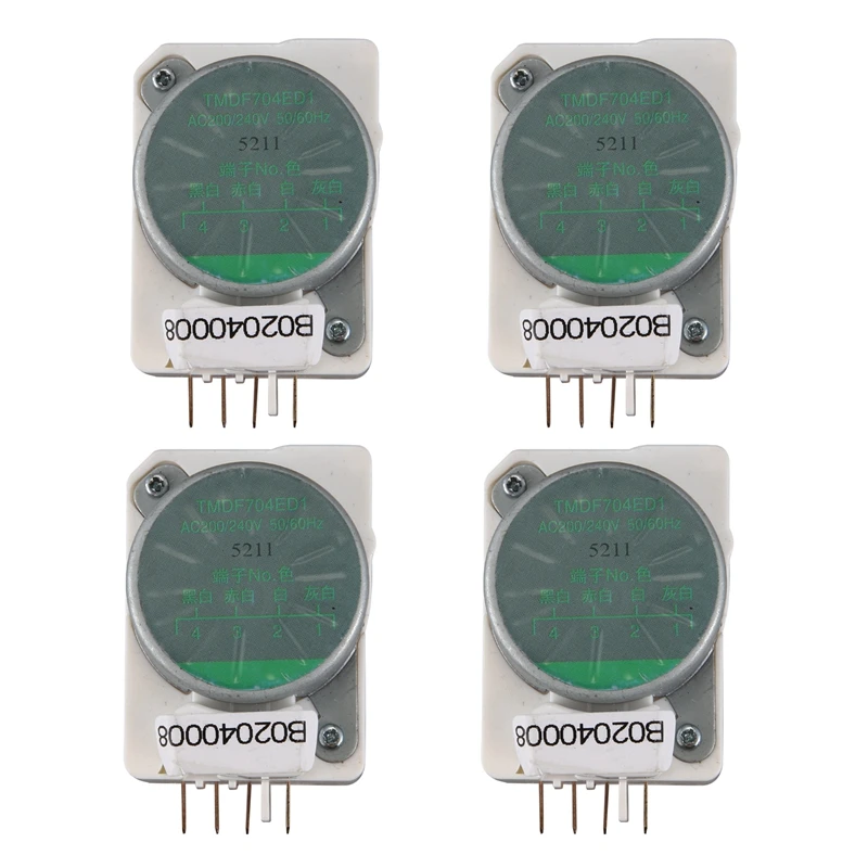 

4X Mechanical Defrosting Timer For Refrigerator Parts TMDF704ED1 Refrigerator Defrosting Timer
