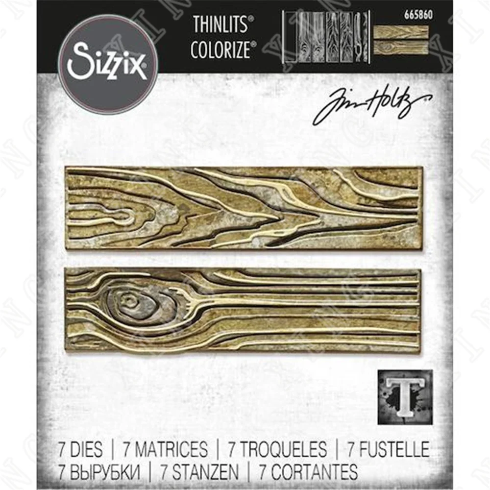 

New Woodgrain Colorize Metal Cutting Dies for Diy Scrapbooking Crafts Stencils Maker Photo Album Template Handmade Decoration