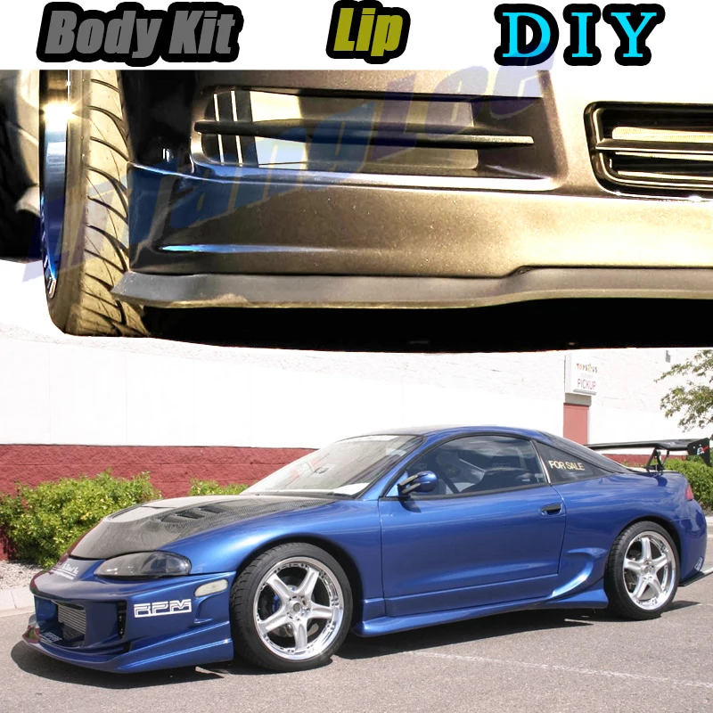 

Car Bumper Lip Front Spoiler Skirt Deflector For Mitsubishi Eclipse Plymouth Laser Eagle Talon Modified Body Kit VIP Hella Flush