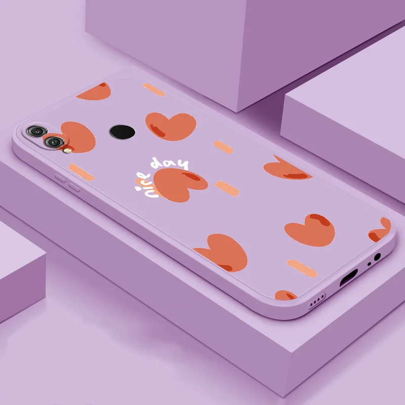 

For Honor 8x Max Honor 9x Pro soft case TPU silicone phone Shell cute back cover case colorful heart phone case