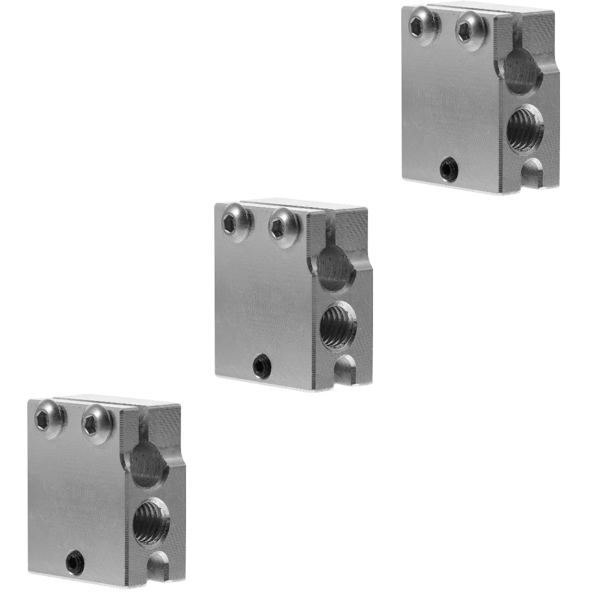

3 pcs Heater Block Hot End 3D Extruder Kit 3D Heat Block 3D Parts 3D Heater Block
