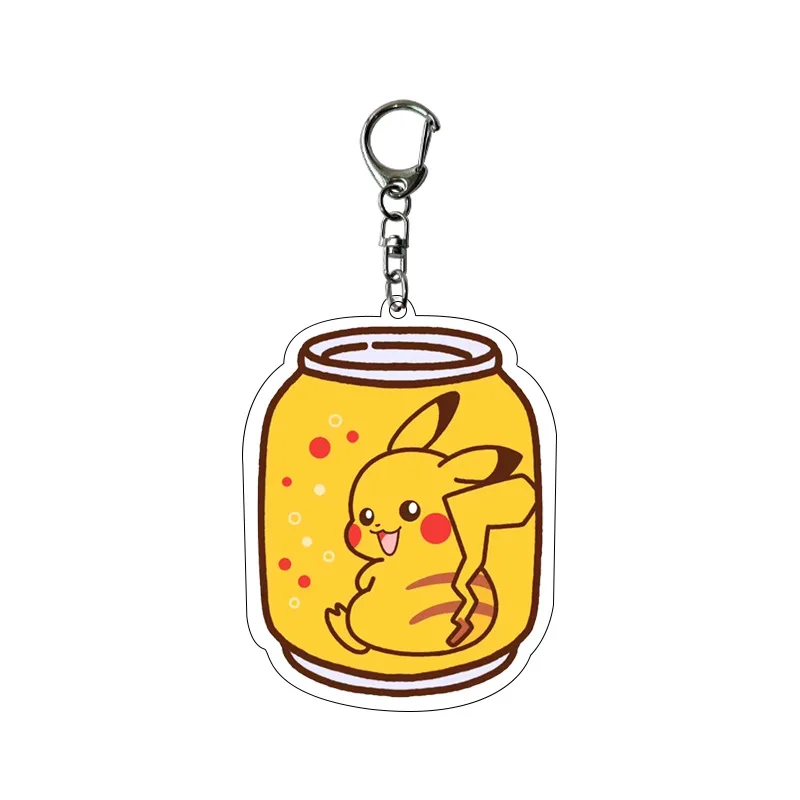 

Pokémon Keychain Koda Duck Pikachu Gengai Small Fire Dragon Couple Bag Charm Acrylic Material Cartoon Peripheral Gifts