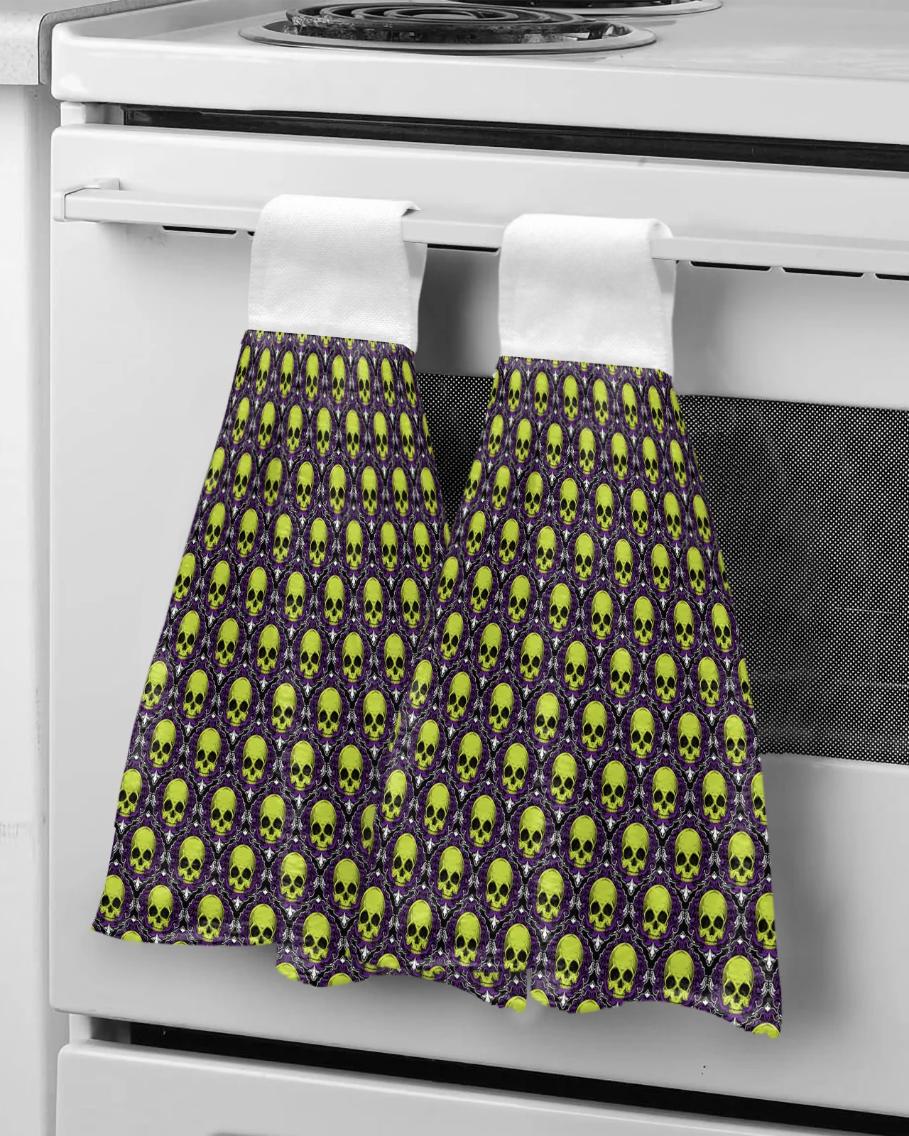 S Microfiber Hanging Cloth Quick Dry Cleaning Cloth Christmas Decor Kitchen Towel