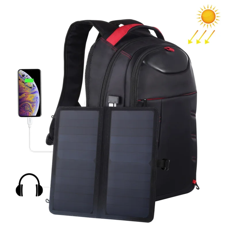 

Solar Panel Backpacks 15.6 inch Convenience Charging Laptop Bags for Travel Solar Charger Daypacks
