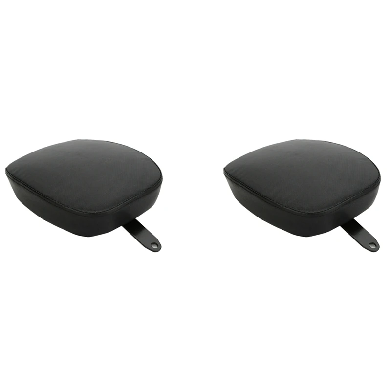 

2X For Sportster XL1200 883 2014-2016 Seat Black Leather Seat Motorcycle Rear Pillion Passenger Pad Seat