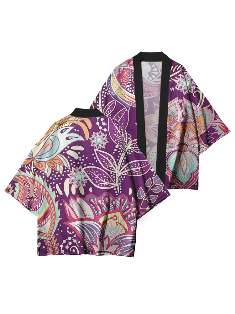 Модный жакет с принтом японское кимоно кардиган Женский традиционный костюм