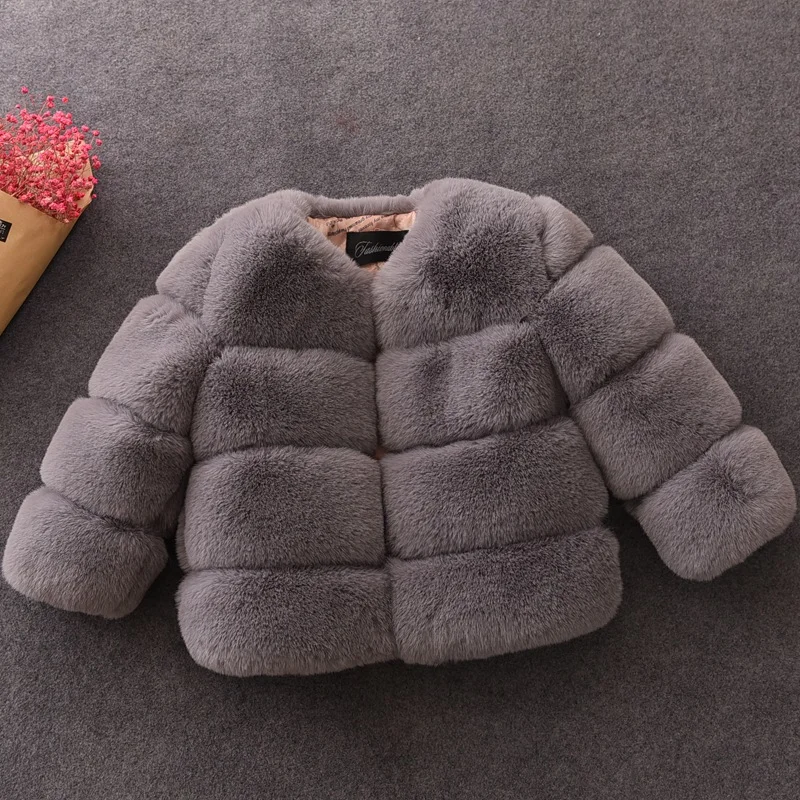 Spring Girls Jackets Baby Jacket Kids Coat Faux Fur Coat Winter Clothes for Girls Baby Girl Winter Clothes Kids Jacket 2-8y